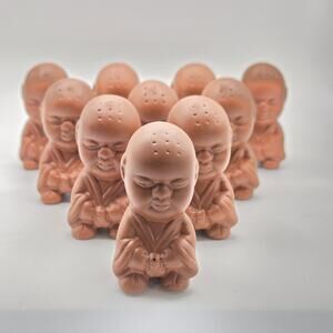 Chinese "Pee-Pee Boy" Yixing Clay Tea Pets Baby Monk Lot Of 10